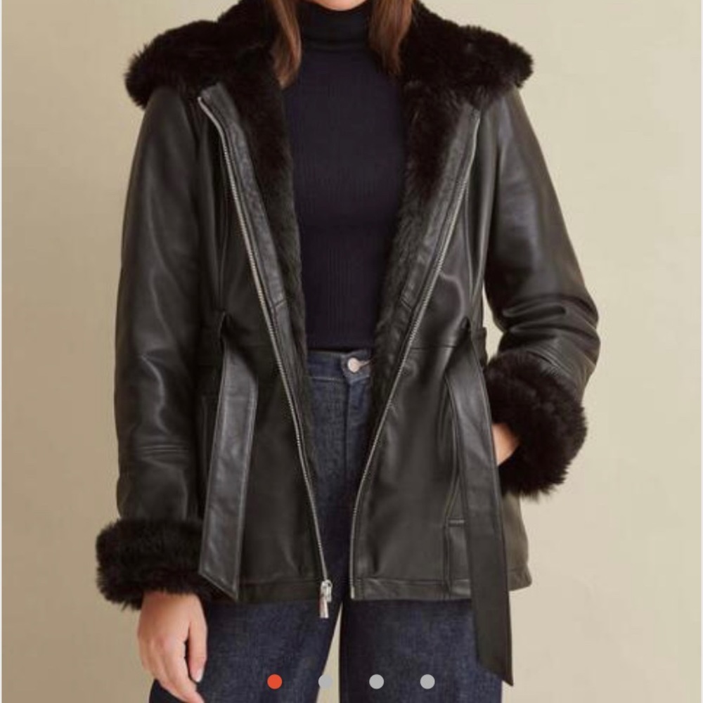 Shearling leather jacket